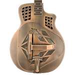 ResoVille Riverdale MT14C Cutaway Resonator Guitar, Red Copper Custom Finish