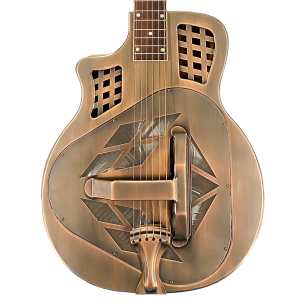 ResoVille Riverdale MT14CL Cutaway Resonator, Red Copper Custom Finish, Left-handed