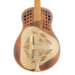 ResoVille Silverton WT12G Resonator Guitar in Antiqued Sapele Finish inc Case