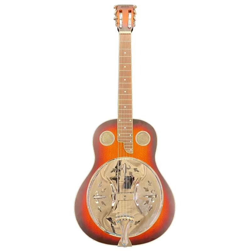 ResoVille Hazelton WSP14SQ Resonator Guitar in Sunburst Finish inc Case - Image 2