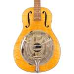 ResoVille Lincolnwood WS12T29 Resonator Guitar in Tiger Maple Finish inc Case