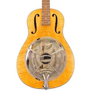 ResoVille Lincolnwood WS12T29 Resonator Guitar in Tiger Maple Finish inc Case