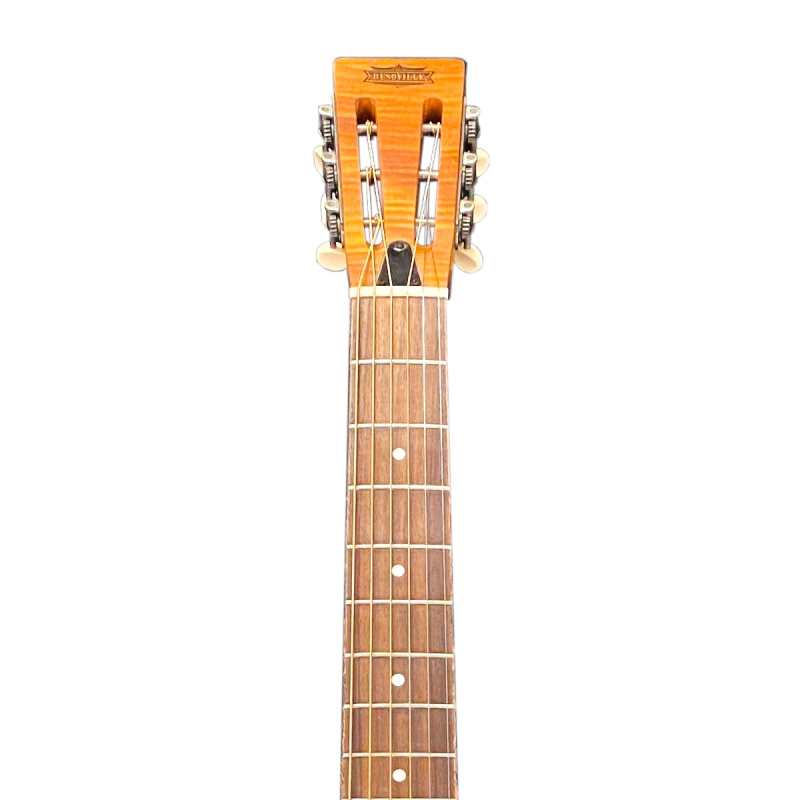 ResoVille Lincolnwood WS12T29 Resonator Guitar in Tiger Maple Finish inc Case - Image 3