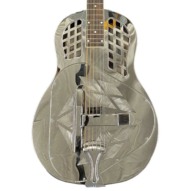 ResoVille Burbank MT12 Resonator Guitar in Nickel Finish