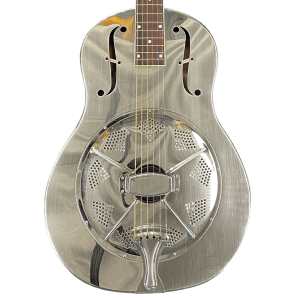 ResoVille Parkville Custom MS12 Resonator Guitar in Brushed Nickel inc Case