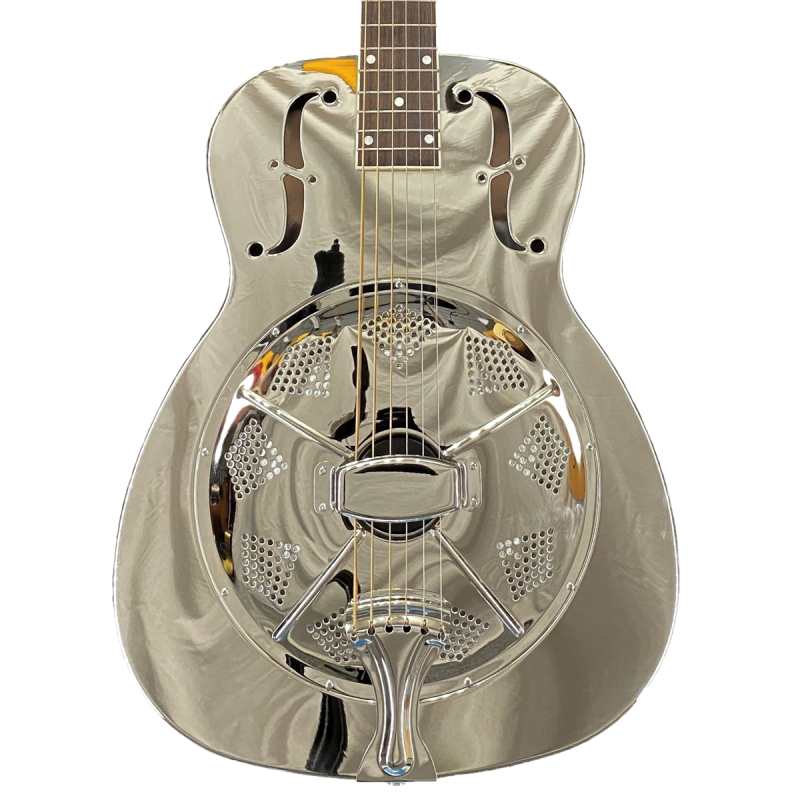 ResoVille Stamford	MS14 Resonator Guitar in Nickel Finish inc Case