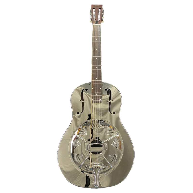 ResoVille Parkville MS12 Resonator Guitar in Nickel Finish inc Case - Image 2