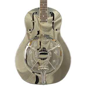 ResoVille Parkville MS12 Resonator Guitar in Nickel Finish inc Case