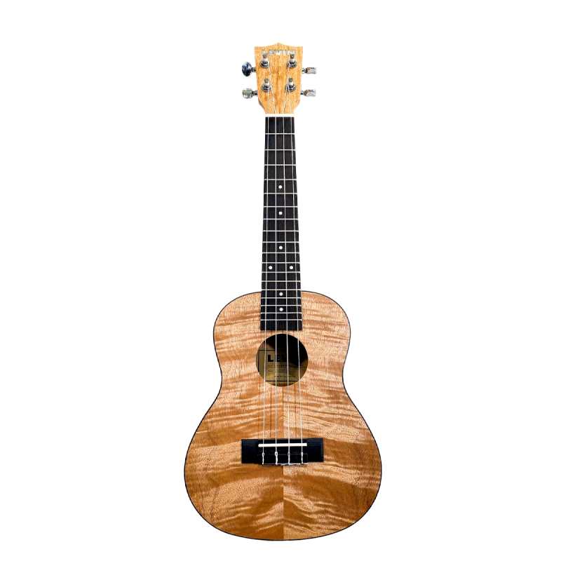 Levin LU30C Concert Angouma Ukulele in Natural Satin with 10mm Gig Bag - Image 3