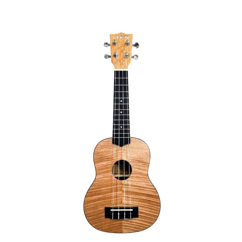 Levin LU30S Soprano Angouma Ukulele in Natural Satin with 10mm Gig Bag - Image 3