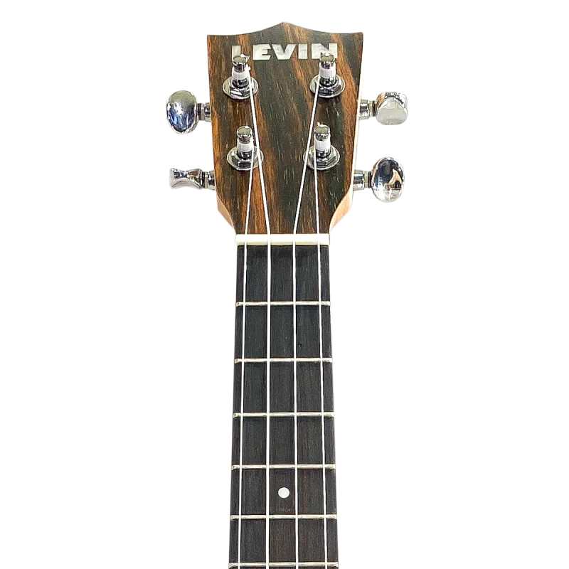 Levin LU40T Tenor Ebony Ukulele in Natural Satin with 10mm Gig Bag - Image 4