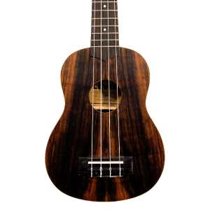 Levin LU40S Soprano Ebony Ukulele in Natural Satin with 10mm Gig Bag