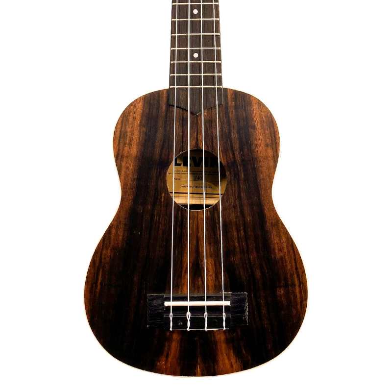 Levin LU40S Soprano Ebony Ukulele in Natural Satin with 10mm Gig Bag