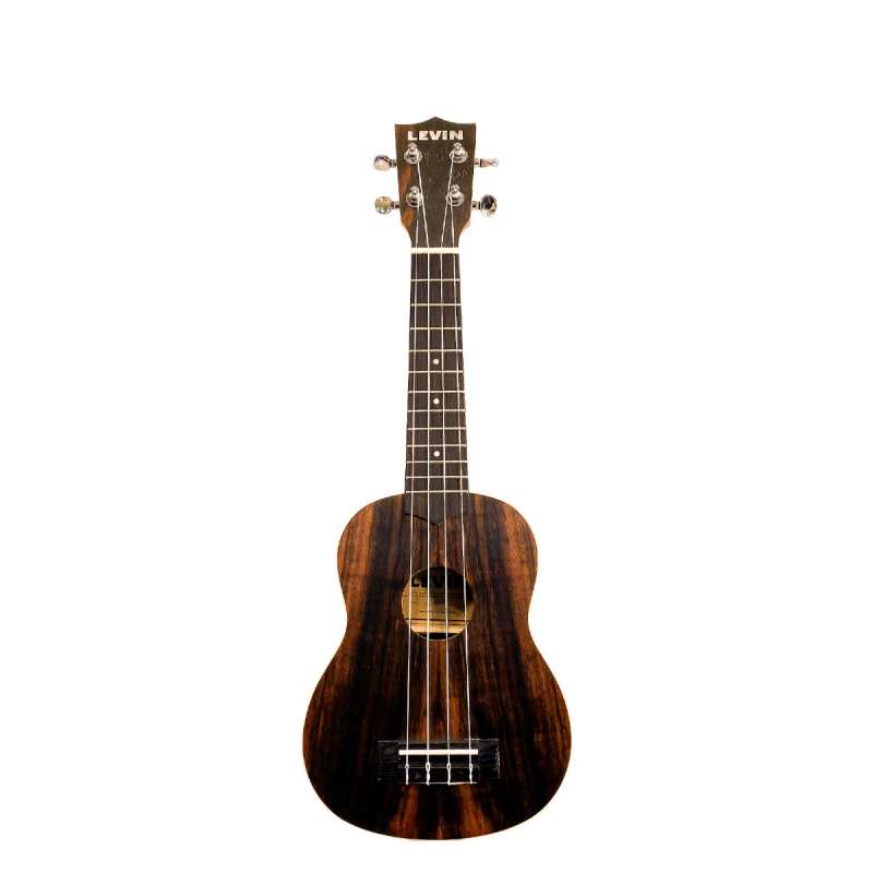 Levin LU40S Soprano Ebony Ukulele in Natural Satin with 10mm Gig Bag - Image 3