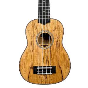Levin LU50S Soprano Spalted Maple Ukulele in Natural Satin with 10mm Gig Bag