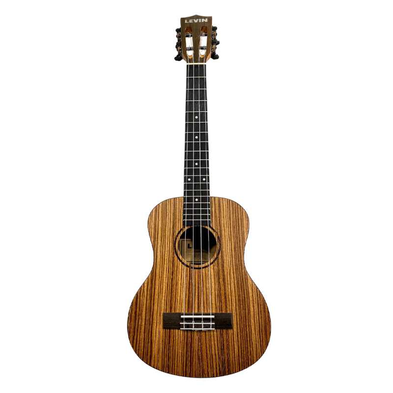 Levin LU60T Tenor Zebra Ukulele in Natural Satin with 10mm Gig Bag - Image 4