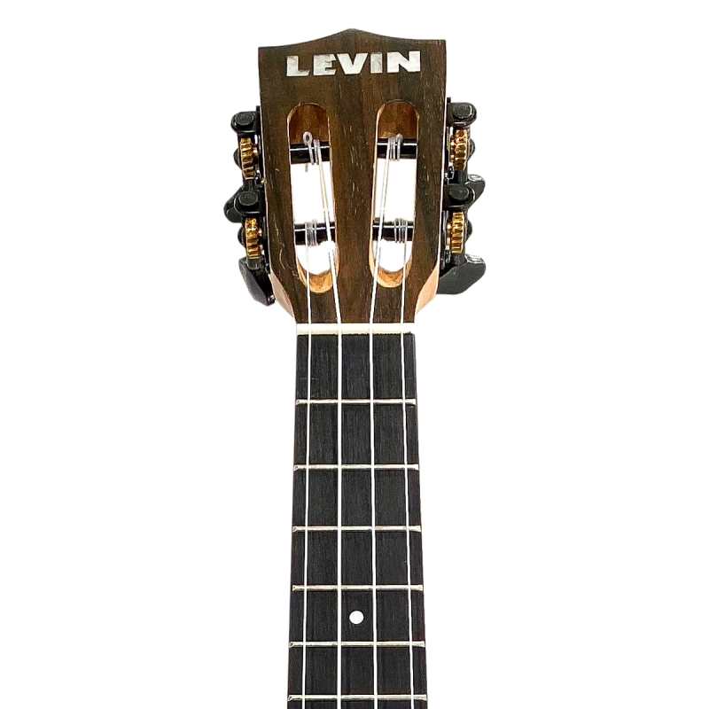 Levin LU60C Concert Zebra Ukulele in Natural Satin with 10mm Gig Bag - Image 4