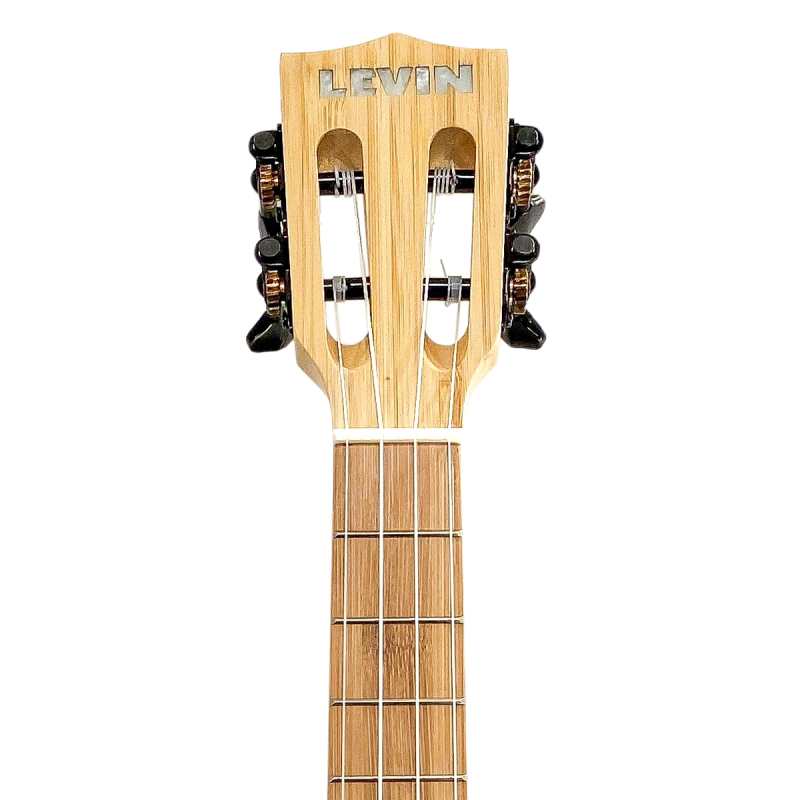 Levin LU70T Tenor Bamboo Ukulele in Natural Satin with 10mm Gig Bag - Image 4