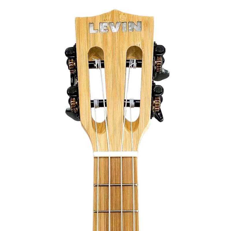 Levin LU70C Concert Bamboo Ukulele in Natural Satin with 10mm Gig Bag - Image 4