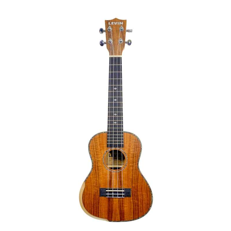 Levin LU80C Concert Koa Ukulele in Natural Satin with 10mm Gig Bag - Image 3