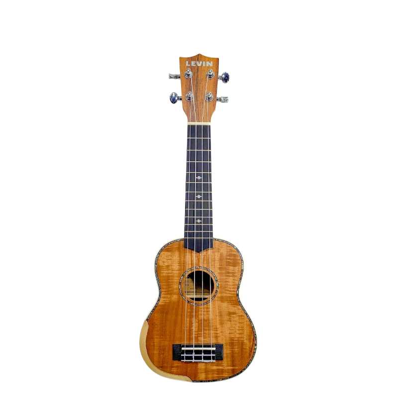 Levin LU80S Soprano Koa Ukulele in Natural Satin with 10mm Gig Bag - Image 3