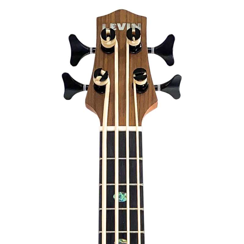 Levin LU100B Mahogany Electro Ukulele Bass In Natural Satin With 10mm Padded Gig Bag - Image 3