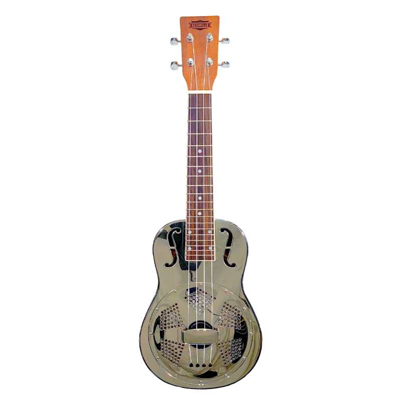 ResoVille Weeki Wachee MS12 Resonator Ukulele in Nickel Finish - Image 2