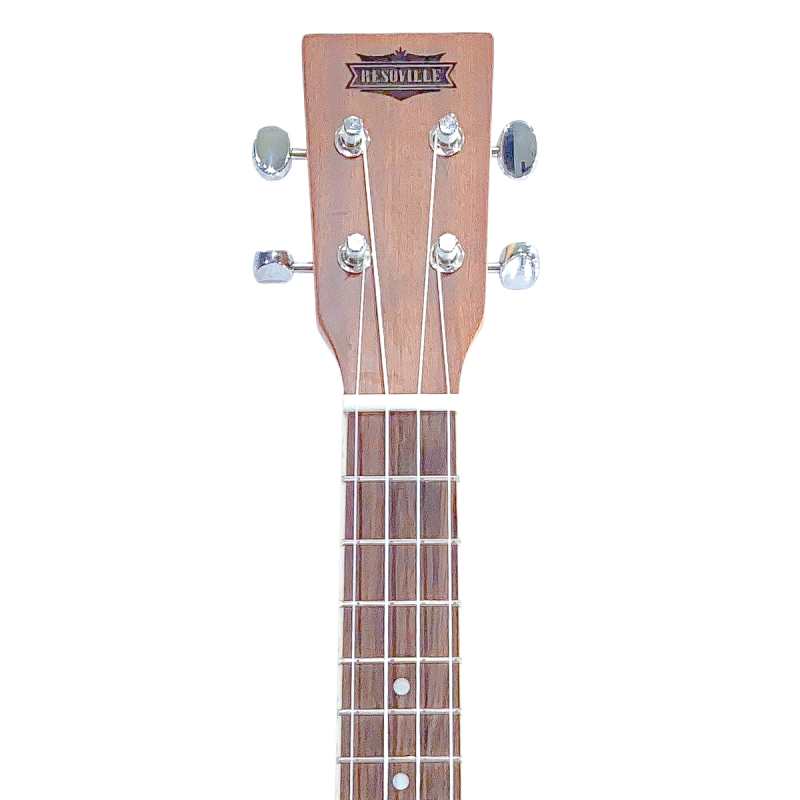 ResoVille Weeki Wachee MS12 Resonator Ukulele in Dark Nickel Finish - Image 3