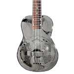 ResoVille Weeki Wachee MS12E Resonator Ukulele Engraved in Nickel Finish