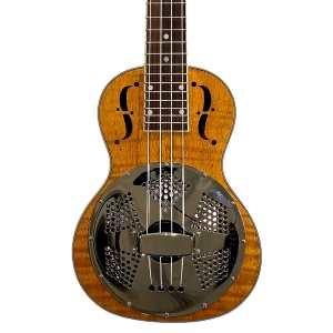 ResoVille Weeki Wachee MS12 Resonator Ukulele, Flamed Maple Finish
