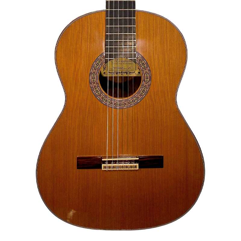 Mendieta Artizan Model W Classical Guitar with Hiscox Hardcase [solid cedar top, laminated green ebony back and sides, ebony fingerboard]