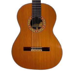 Mendieta Artizan Model Y Classical Guitar with Hiscox Hardcase [solid cedar top, laminated cocobolo back and sides, ebony fingerboard]
