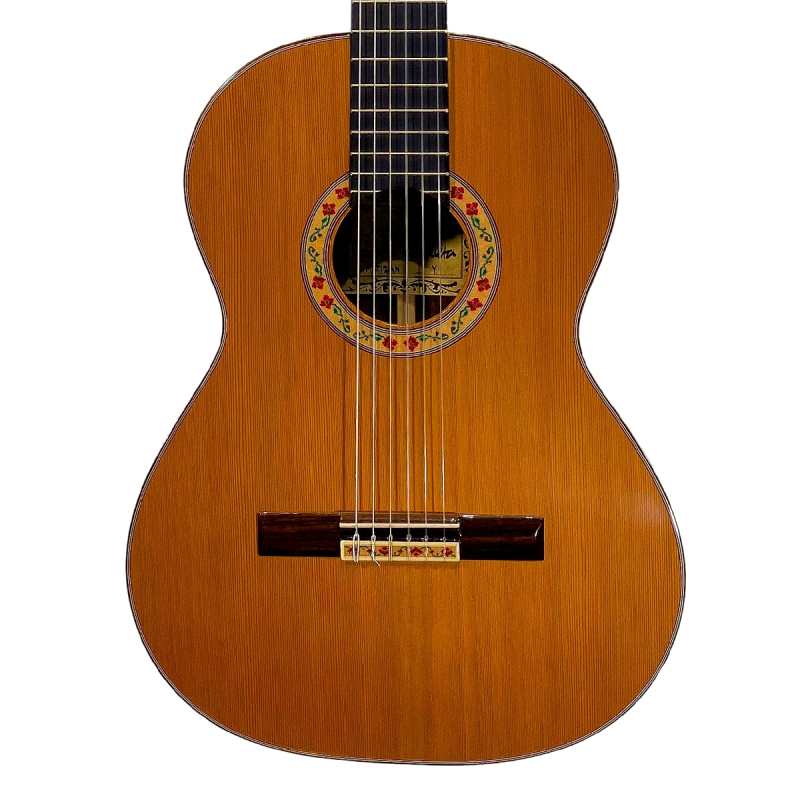 Mendieta Artizan Model Y Classical Guitar with Hiscox Hardcase [solid cedar top, laminated cocobolo back and sides, ebony fingerboard]