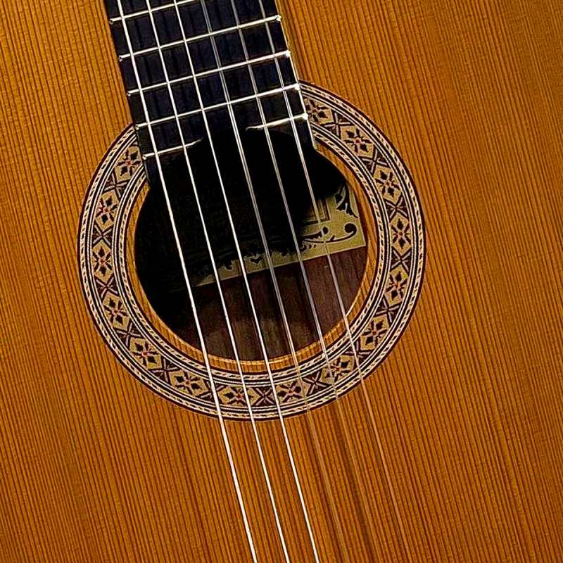 Mendieta Artizan Model Z Classical Guitar with Hiscox Hardcase [solid cedar top, laminated ziricote back and sides, ebony fingerboard] - Image 2