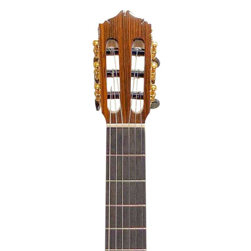 Mendieta Professional Classica Model Classical Guitar with Hiscox Hardcase [all hand-selected solid woods: elite solid cedar top, solid indian rosewood back and sides, ebony fingerboard] - Image 3