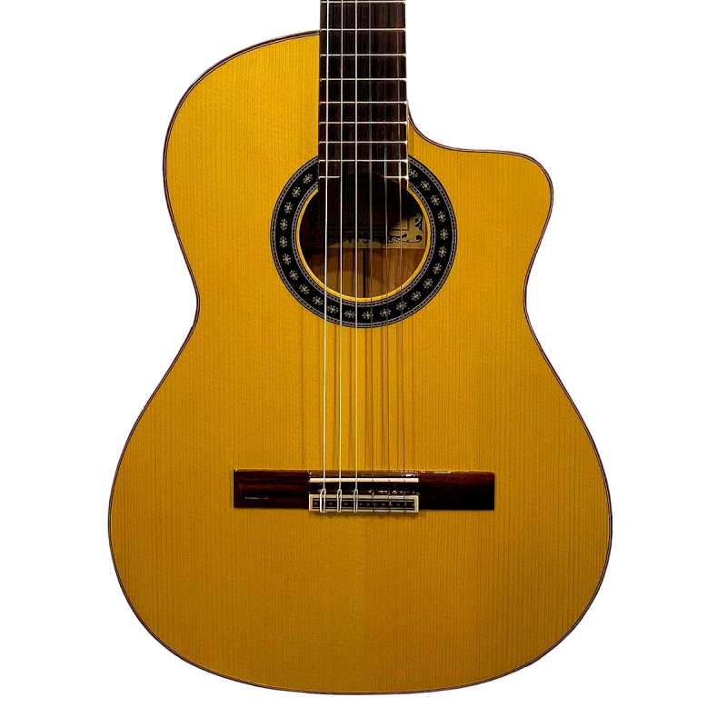 Mendieta Flamenco LCE Electro Flamenco Guitar with Cutaway