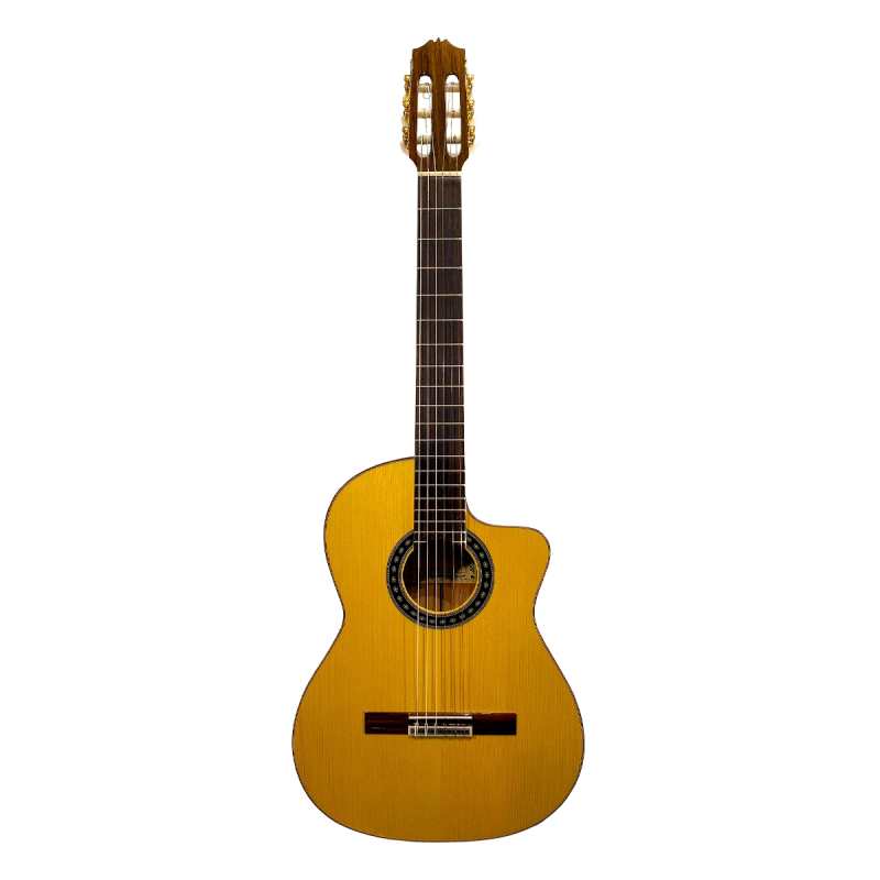 Mendieta Flamenco LCE Electro Flamenco Guitar with Cutaway - Image 4