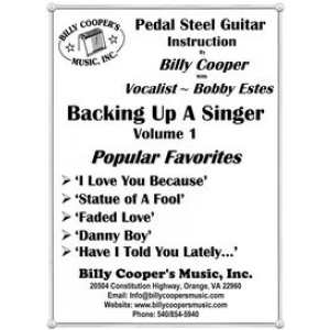 Billy Cooper - Backing Up A Singer - Popular Favorites - Volume 1 - Pedal Steel Guitar Course Book and CD