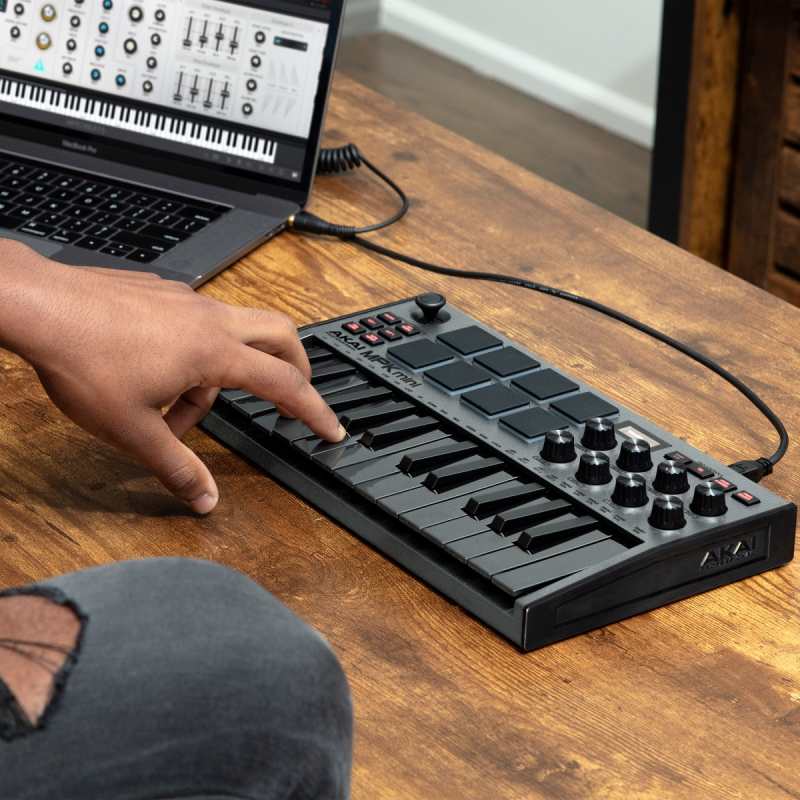 Akai MPK mini Special Edition Grey 25-KEY MIDI Controller - Image 8