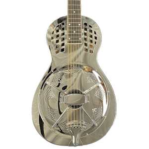 ResoVille Arlington Custom MS12PG Resonator Guitar in Antique Brass Finish Inc Gig bag