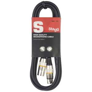 Stagg Male-Female XLR Lead 1M (3FT) Microphone Cable (SMC1YW)