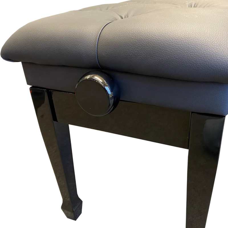 Charles Howes CHD9000PE Large Adjustable Concert Stool in Polished Ebony - Image 3
