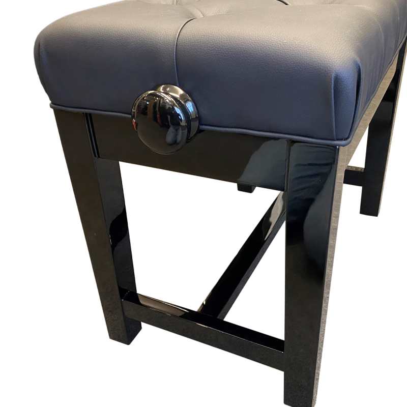 Charles Howes CHS3000PE Deluxe Adjustable Piano Stool in Polished Ebony - Image 2