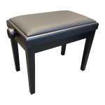Charles Howes & Son CHS20BK Single Adjustable Piano Stool in Matt Black