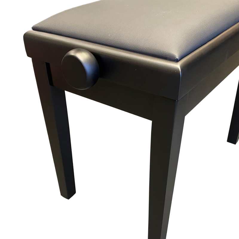 Charles Howes & Son CHS20BK Single Adjustable Piano Stool in Matt Black - Image 2