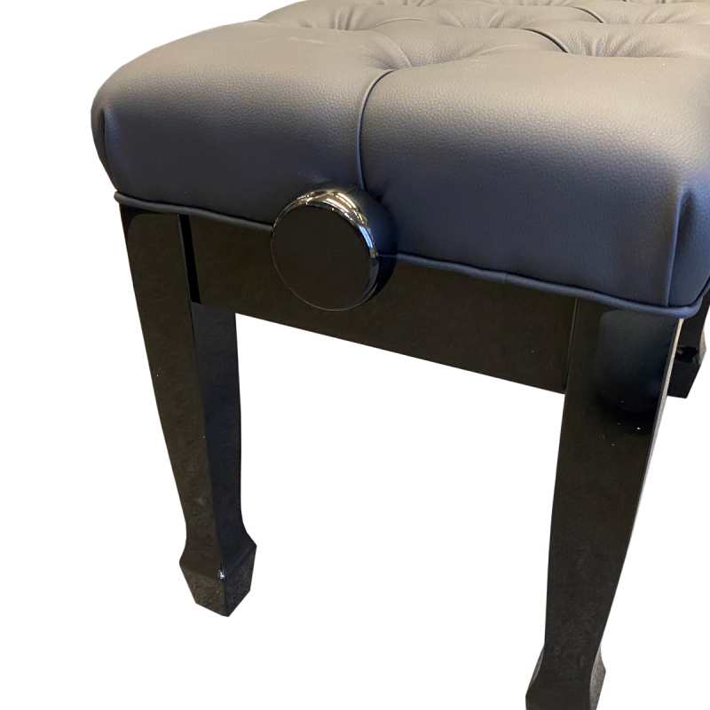 Charles Howes CHS4000PE Deluxe Adjustable Piano Stool in Polished Ebony - Image 2