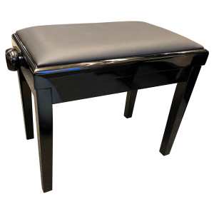 Charles Howes CHS20PE Standard Single Adjustable Stool in Polished Ebony
