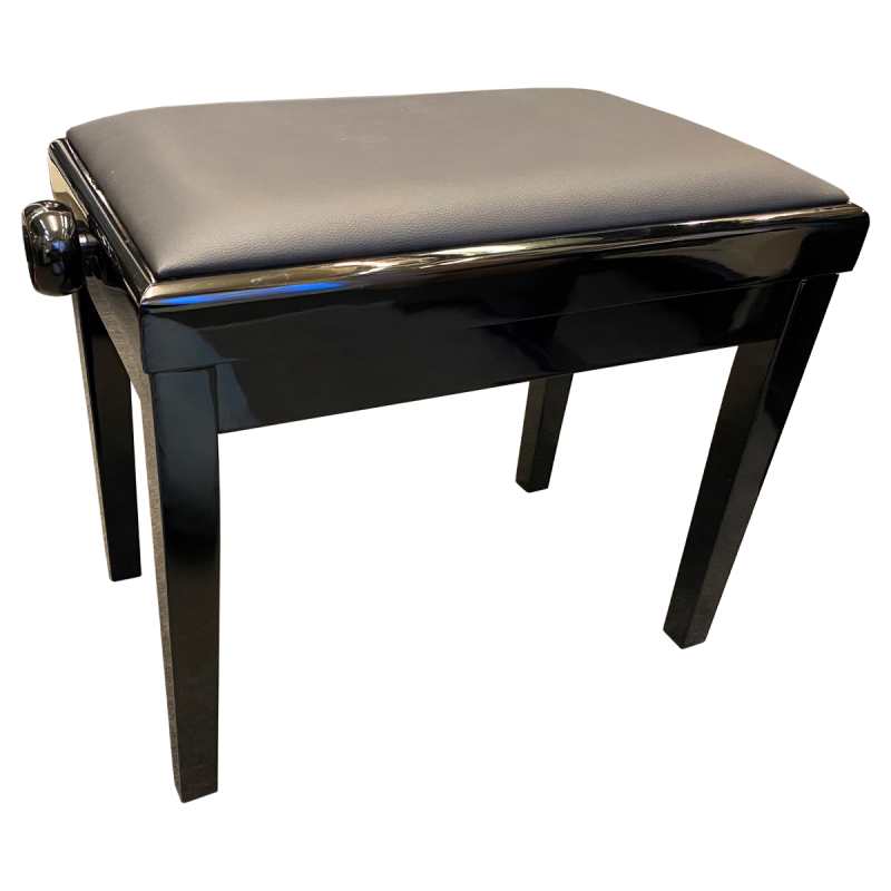 Charles Howes CHS20PE Standard Single Adjustable Stool in Polished Ebony