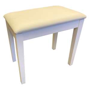 Charles Howes CHS10WH Single Piano Stool in Matt White