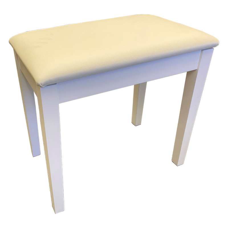 Charles Howes CHS10WH Single Piano Stool in Matt White